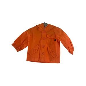 OSHKOSH Girl’s Orange Lightweight Hooded Jacket / Size 0-3 Months